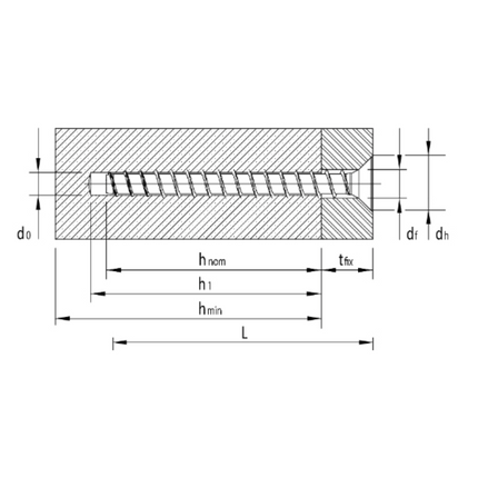 HECO MULTI MONTI plus F Schraubanker 6,0 x 60 mm 400 Stück ( 4x 48497 ) Betonschraube, Senkkopf, T-Drive, verzinkt blau, A2K