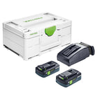 Festool Energie Set SYS3 ENG 18 V 2x Akku 4,0 Ah / TCL6 Ladegerät ( 576811 ) + Systainer - Toolbrothers