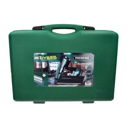 Prebena PKT 8 RKP100 SET 4 Akku Hybrid Nagler Set 18 V 65 - 100 mm mit 1x Akku 4,0 Ah + Ladegerät ( CAS )