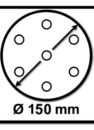 Mirka BASECUT Schleifscheiben 150 mm P180 100 Stk. ( 2261109918 ) Grip 15 Loch