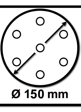 Mirka BASECUT Schleifscheiben 150 mm P500 100 Stk. ( 2261109951 ) Grip 15 Loch