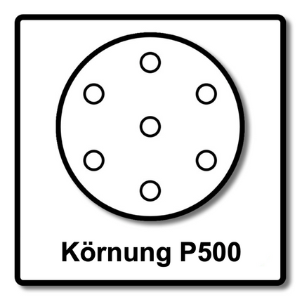 Mirka BASECUT Schleifscheiben 150 mm P500 100 Stk. ( 2261109951 ) Grip 15 Loch