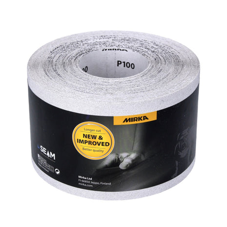 Mirka BASECUT Schleifpapier 115 mm x 50 m P100 Schleifrolle ( 2251100110N ) Universal Schleifpapier