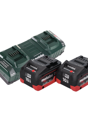 Metabo RM 36-18 LTX BL 46 Akku Rasenmäher 36 V ( 2x 18 V ) 46 cm Brushless + 2x Akku 10,0 Ah + Doppelladegerät - Toolbrothers