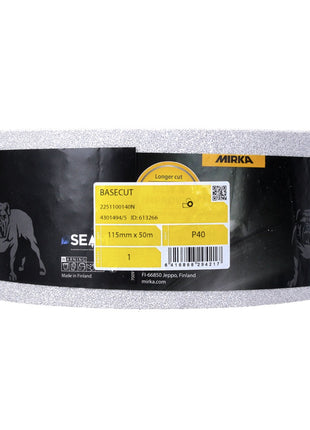 Mirka BASECUT Schleifpapier 115 mm x 50 m P40 4x Schleifrolle ( 4x 2251100140N ) Universal Schleifpapier - Toolbrothers