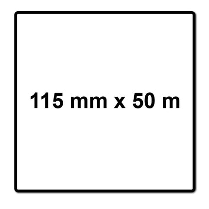 Mirka BASECUT Schleifpapier 115 mm x 50 m P80 4x Schleifrolle ( 4x 2251100180N ) Universal Schleifpapier