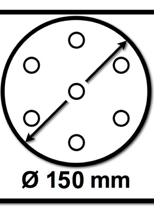 Mirka BASECUT Schleifscheiben 150 mm P500 200 Stk. ( 2x 2261109951 ) Grip 15 Loch