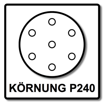 Mirka BASECUT Schleifscheiben 150 mm P240 400 Stk. ( 4x 2261109925 ) Grip 15 Loch