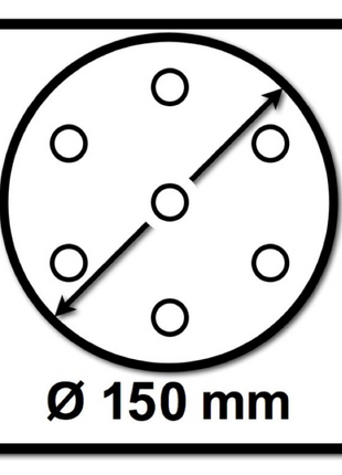 Mirka BASECUT Schleifscheiben 150 mm P120 200 Stk. ( 2x 2261109912 ) Grip 15 Loch