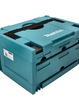 Makita MAKSTOR 3.4 Werkzeug Koffer 4 Schubladen ( P-84311 ) 395 x 295 x 215 mm