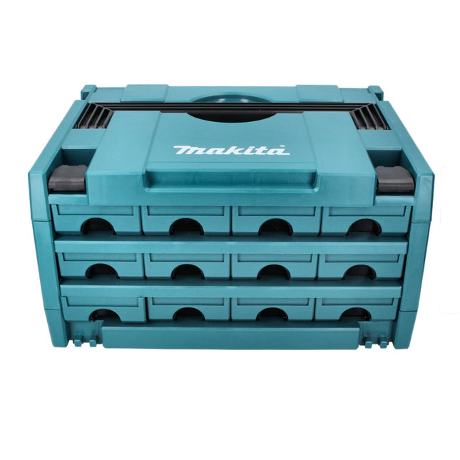 Makita MAKSTOR 3.12 Werkzeug Koffer 12 Schubladen ( P-84327 ) 395 x 295 x 215 mm