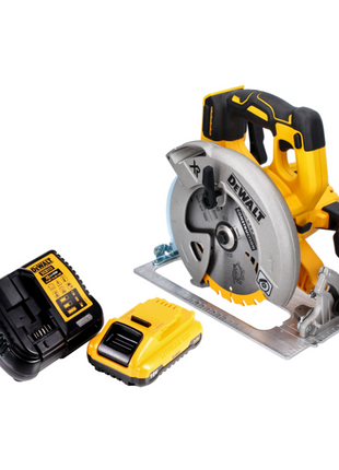 Sierra circular a batería DeWalt DCS 570 L1 18 V 184 mm sin escobillas + 1x batería 3,0 Ah + cargador