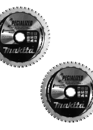 Makita MCCS15048E Hoja de sierra SPECIALIZED EFFICUT 150 x 20 x 1,1 mm 2 piezas (2x B-69331) 48 dientes para metal