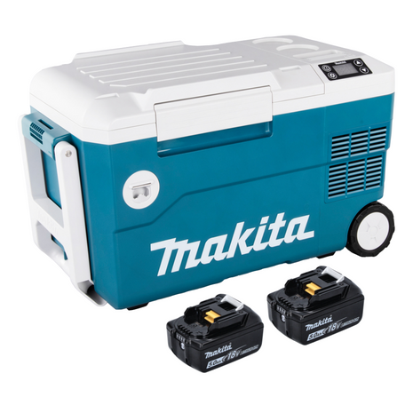 Boîte de refroidissement et de chauffage pour batterie Makita DCW 180 T 36 V (2x 18 V) 20 L + 2x batterie 5,0 Ah - sans chargeur