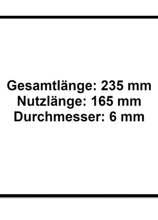 Festool Schlangenbohrer SB CE D6 6 mm ( 205903 ) für Schlagbohrschrauber und Bohrschrauber - Toolbrothers