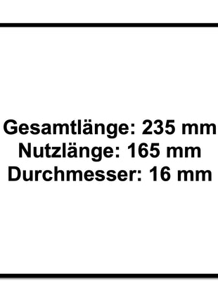 Festool Schlangenbohrer SB CE D16 16 mm ( 205908 ) für Schlagbohrschrauber und Bohrschrauber - Toolbrothers