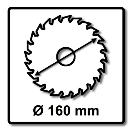 Festool Kreissägeblatt Wood Rip Cut HW 160 x 1,8 x 20 mm PW12 ( 205550 ) für Tauchsägen TS 55 F, TSC 55 K & Handkreissägen HK 55, HKC 55 - Toolbrothers