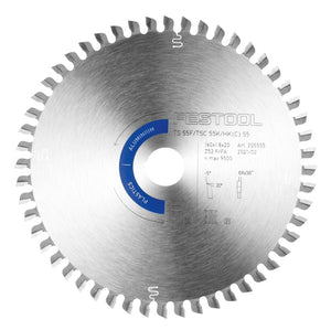 Festool Kreissägeblatt Aluminium / Plastics HW 160 x 1,8 x 20 mm F/FA52 ( 205555 ) für Tauchsägen TS 55 F, TSC 55 K & Handkreissägen HK 55, HKC 55