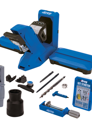 KREG Pocket Hole Jig 720 PRO Taschenloch Bohrschablone ( KPHJ720PRO-INT ) + Basis Station + Stufenbohrer + Bit + Schrauben - Toolbrothers