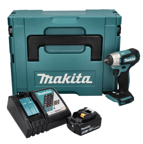 Makita DTW 180 RT1J Akku Schlagschrauber 18 V 180 Nm 3/8" Brushless + 1x Akku 5,0 Ah + Ladegerät + Makpac