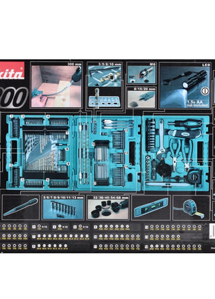 Makita Bit Bohrer Set 200 teilig ( D-37194 )  Bits / Bohrer / Steckschlüssel