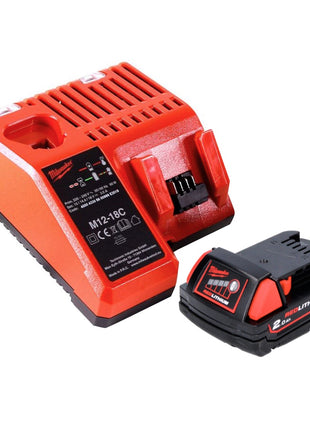 Milwaukee M18 B2 Akku Starter Set 18 V 1x 2,0 Ah ( 1x 4932430062 ) + M12-18C Ladegerät 12 - 18 V ( 4932352959 )