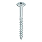 HECO TOPIX plus tornillos profesionales para construcción en madera 8,0 x 260 mm 200 piezas (4x 61353) tornillo para madera con rosca parcial, cabeza con arandela, accionamiento en T, galvanizado azul, A3K