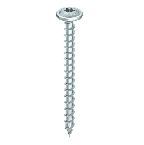 HECO TOPIX plus tornillos profesionales para construcción en madera 6,0 x 60 mm 200 piezas (2x 61063) tornillo para madera totalmente roscado, cabeza con arandela, accionamiento en T, galvanizado azul, A3K