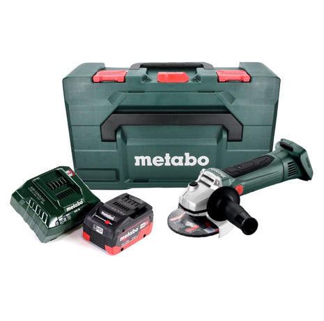 Metabo W 18 LTX 125 Akku Winkelschleifer 18 V 125 mm + 1x Akku 5,5 Ah + Ladegerät + metaBOX