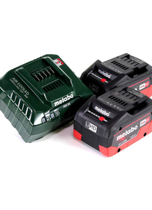 Metabo W 18 LTX 125 Akku Winkelschleifer 18 V 125 mm + 2x Akku 5,5 Ah + Ladegerät + metaBOX