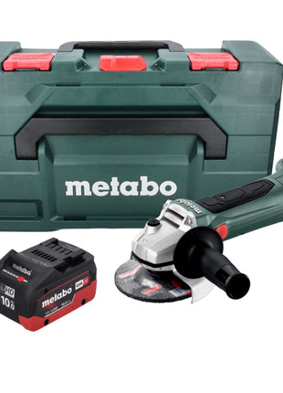 Metabo W 18 LTX 125 amoladora angular a batería 18 V 125 mm + 1x batería 10,0 Ah + metaBOX - sin cargador