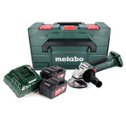 Metabo W 18 LTX 125 18 V Meuleuse d'angle sans fil 125 mm (602174650) + 2x Batteries 5,2 Ah + Chargeur + Coffret metaBOX