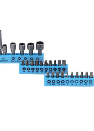 Makita DHP 482 RF1 Perceuse-visseuse à percussion sans fil 18 V 62 Nm + 1x Batterie 3,0 Ah + Chargeur + Jeu de 26 douilles à embouts