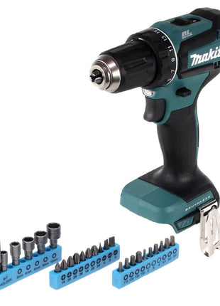 Makita DDF 485 Z perceuse-visseuse sans fil 18 V 50 Nm sans balais + jeu de 26 clés à douilles à embouts - sans batterie, sans chargeur