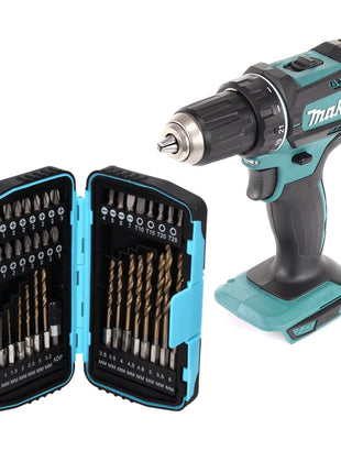 Makita DDF 482 Z Akku Bohrschrauber 18 V 62 Nm + 40 tlg. Bit Bohrer Set - ohne Akku, ohne Ladegerät