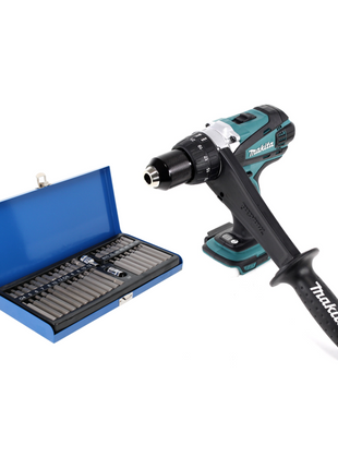 Makita DDF 458 Z perceuse-visseuse sans fil 18 V 91 Nm + jeu d'embouts 40 pièces - sans batterie, sans chargeur