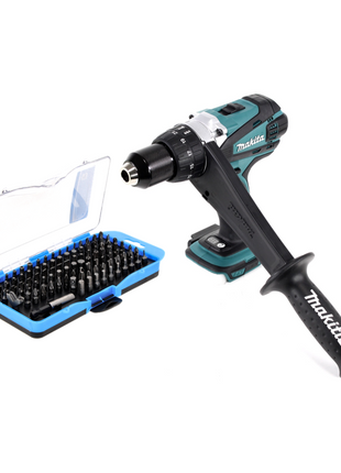 Makita DDF 458 Z perceuse-visseuse sans fil 18 V 91 Nm + jeu d'embouts 100 pièces - sans batterie, sans chargeur