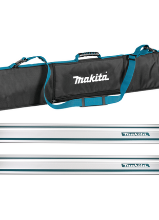 Rail de guidage Makita pour scies 1000 mm 2 pièces (2x 199140-0) + sac de rail de guidage portable