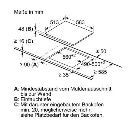 Bosch PKN645B17 Elektro Kochfeld autark 60 cm Serie 4 Schwarz Touch Select Bedienung