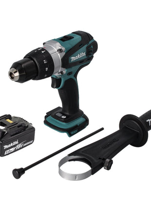 Makita DHP 458 T1 Perceuse-visseuse à percussion sans fil 18 V 91 Nm + 1x Batterie 5,0 Ah - sans chargeur