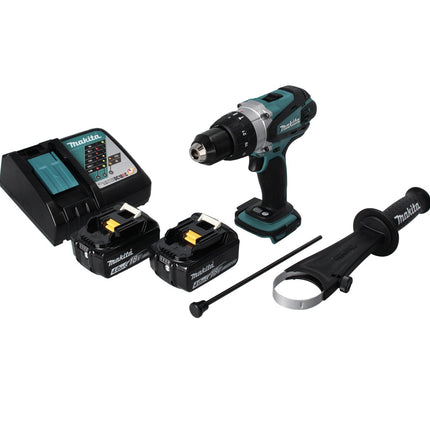 Makita DHP 458 RM Akku Schlagbohrschrauber 18 V 91 Nm + 2x Akku 4,0 Ah + Ladegerät