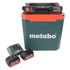 Nevera de batería Metabo KB 18 BL 18 V con función de calentamiento 28 l sin escobillas + 2 baterías de 8,0 Ah + cargador