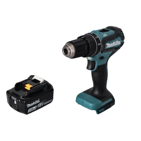 Makita DHP 485 F1 Perceuse-visseuse à percussion sans fil 18 V 50 Nm Brushless + 1x Batterie 3,0 Ah - sans chargeur