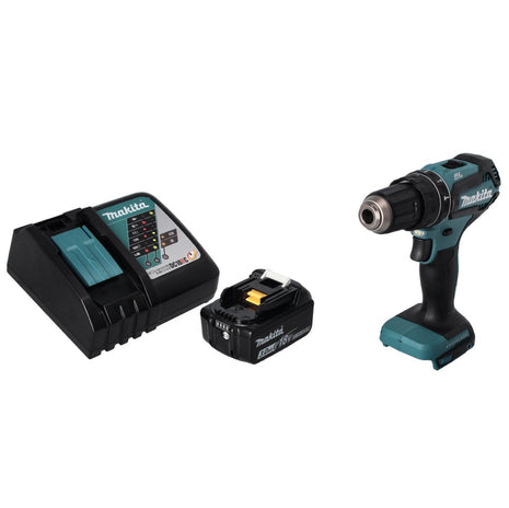 Trapano a percussione a batteria Makita DHP 485 RF1 18 V 50 Nm brushless + 1x batteria ricaricabile 3,0 Ah + caricabatterie