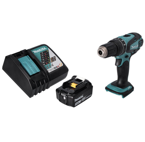 Makita DHP 456 RF1 taladro percutor inalámbrico 18 V 50 Nm + 1x batería 3,0 Ah + cargador