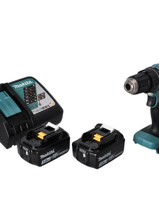 Makita DHP 485 RF Akku Schlagbohrschrauber 18 V 50 Nm Brushless + 2x Akku 3,0 Ah + Ladegerät