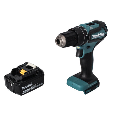 Makita DHP 485 M1 Perceuse-visseuse à percussion sans fil 18 V 50 Nm Brushless + 1x batterie 4,0 Ah - sans chargeur