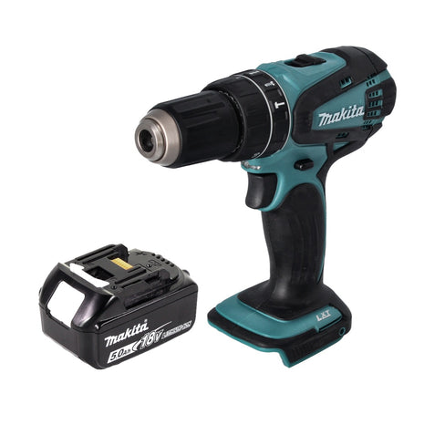 Taladro percutor inalámbrico Makita DHP 456 T1 18 V 50 Nm + 1x batería 5,0 Ah - sin cargador