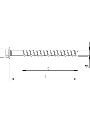 HECO MULTI MONTI plus SS Schraubanker 12,0 x 80 mm 25 Stück ( 48407 ) Betonschraube, Sechskantkopf, verzinkt blau, A2K