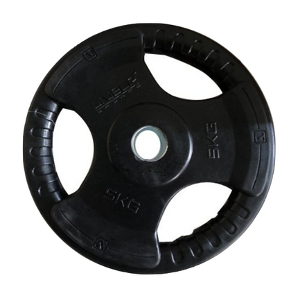 Hantelscheibe Hantelgewichte Scheibengewichte aus Stahl 5 kg 1 Stk. 30 mm Lochdurchmesser gummiert - Toolbrothers